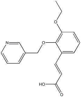 (2E)-3-[3-ETHOXY-2-(PYRIDIN-3-YLMETHOXY)PHENYL]ACRYLIC ACID Struktur