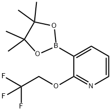 3-(4,4,5,5-TETRAMETHYL-1,3,2-DIOXABOROLAN-2-YL)-2-(2,2,2-TRIFLUOROETHOXY)PYRIDINE Struktur