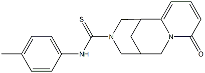 N-(4-METHYLPHENYL)-6-OXO-7,11-DIAZATRICYCLO[7.3.1.0~2,7~]TRIDECA-2,4-DIENE-11-CARBOTHIOAMIDE Struktur