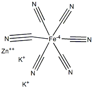 POTASSIUM ZINC FERROCYANIDE Struktur