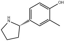 4-((2S)PYRROLIDIN-2-YL)-2-METHYLPHENOL Struktur