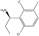 (1R)-1-(6-CHLORO-2-FLUORO-3-METHYLPHENYL)PROPYLAMINE Struktur