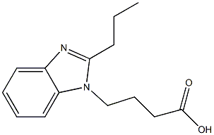 4-(2-PROPYL-1H-BENZIMIDAZOL-1-YL)BUTANOIC ACID Struktur