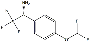 (1R)-1-[4-(DIFLUOROMETHOXY)PHENYL]-2,2,2-TRIFLUOROETHYLAMINE Struktur