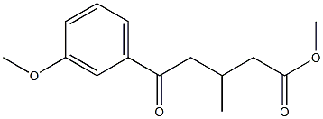 METHYL 5-(3-METHOXYPHENYL)-3-METHYL-5-OXOVALERATE Struktur