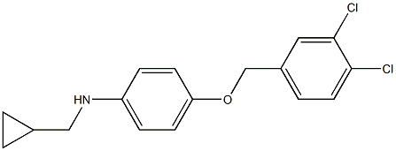 (1S)(4-[(3,4-DICHLOROPHENYL)METHOXY]PHENYL)CYCLOPROPYLMETHYLAMINE Struktur