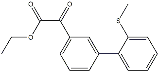 ETHYL 3-(2-METHYLTHIOPHENYL)BENZOYLFORMATE Struktur