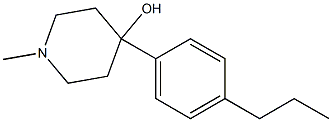 4-HYDROXY-4-(4-N-PROPYLPHENYL)-1-METHYLPIPERIDINE Struktur