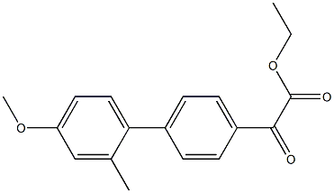 ETHYL 4-(4-METHOXY-2-METHYLPHENYL)BENZOYLFORMATE Struktur