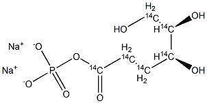 2-DEOXY-D-GLUCOSE [1-14C], 6-PHOSPHATE DISODIUM SALT Struktur