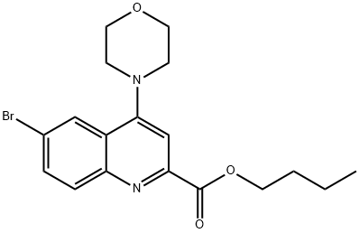 BUTYL 6-BROMO-4-MORPHOLINOQUINOLINE-2-CARBOXYLATE price.