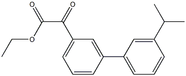 ETHYL 3-(3-ISOPROPYLPHENYL)BENZOYLFORMATE Struktur