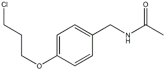 N-[4-(3-CHLORO-PROPOXY)-BENZYL]-ACETAMIDE Struktur