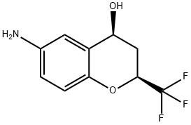 (2S,4S)-6-AMINO-2-(TRIFLUOROMETHYL)CHROMAN-4-OL Struktur