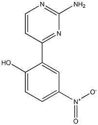 2-(2-AMINOPYRIMIDIN-4-YL)-4-NITROPHENOL Struktur