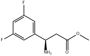 METHYL (3R)-3-AMINO-3-(3,5-DIFLUOROPHENYL)PROPANOATE Struktur