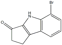 5-BROMO-1,4-DIHYDRO-2H-CYCLOPENT[B]INDOL-3-ONE Struktur