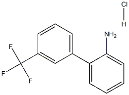 3'-(TRIFLUOROMETHYL)-[1,1'-BIPHENYL]-2-AMINE HYDROCHLORIDE Struktur