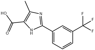 5-METHYL-2-(3-TRIFLUOROMETHYLPHENYL)-3H-IMIDAZOLE-4-CARBOXYLIC ACID Structure