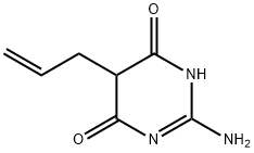 5-ALLYL-2-AMINO-6-HYDROXY-4(5H)-PYRIMIDINONE Struktur