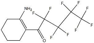 1-AMINO-2-(PERFLUOROPENTANOYL)CYCLOHEXENE Struktur