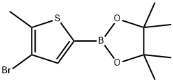 4-BROMO-5-METHYL-THIOPHENE-2-BORONIC ACID PINACOL ESTER Struktur