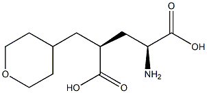 (2S,4S)-2-AMINO-4-(TETRAHYDRO-PYRAN-4-YLMETHYL)-PENTANEDIOIC ACID Struktur