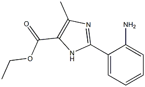 2-(2-AMINO-PHENYL)-5-METHYL-3H-IMIDAZOLE-4-CARBOXYLIC ACID ETHYL ESTER Struktur