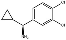 (1S)(3,4-DICHLOROPHENYL)CYCLOPROPYLMETHYLAMINE Struktur