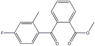 METHYL 2-(4-FLUORO-2-METHYLBENZOYL)BENZOATE Struktur