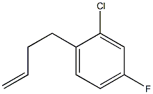 4-(2-CHLORO-4-FLUOROPHENYL)-1-BUTENE Struktur