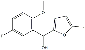 3-FLUORO-6-METHOXYPHENYL-(5-METHYL-2-FURYL)METHANOL Struktur