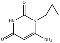 6-AMINO-1-CYCLOPROPYLPYRIMIDINE-2,4(1H,3H)-DIONE Struktur