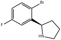 (2R)-2-(2-BROMO-5-FLUOROPHENYL)PYRROLIDINE Struktur