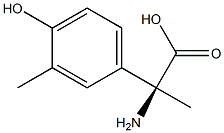 (2S)-2-AMINO-2-(4-HYDROXY-3-METHYLPHENYL)PROPANOIC ACID Struktur