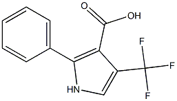 2-PHENYL-4-TRIFLUOROMETHYL-1H-PYRROLE-3-CARBOXYLIC ACID Struktur