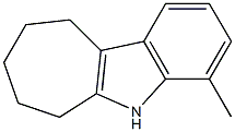 4-METHYL-5,6,7,8,9,10-HEXAHYDROCYCLOHEPTA[B]INDOLE Struktur