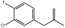 3-(3-CHLORO-4-FLUOROPHENYL)-2-METHYL-1-PROPENE Struktur