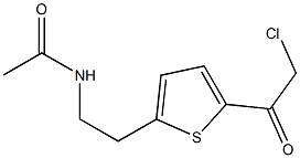 N-[2-[5-(2-CHLOROACETYL)THIEN-2-YL]ETHYL]ACETAMIDE Struktur