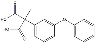 2-METHYL-2(3-PHENOXYPHENYL)MALONIC ACID Struktur