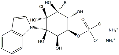 5-BROMO-4-CHLORO-3-INDOLYL-MYO-INOSITOL 1-PHOSPHATE AMMONIUM SALT Struktur