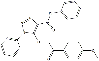 5-[2-(4-METHOXYPHENYL)-2-OXOETHOXY]-N,1-DIPHENYL-1H-1,2,3-TRIAZOLE-4-CARBOXAMIDE Struktur