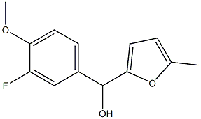 3-FLUORO-4-METHOXYPHENYL-(5-METHYL-2-FURYL)METHANOL Struktur