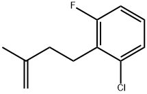 4-(2-CHLORO-6-FLUOROPHENYL)-2-METHYL-1-BUTENE Struktur