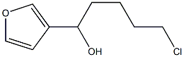 5-CHLORO-1-(3-FURYL)-1-PENTANOL Struktur