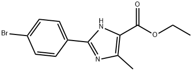 2-(4-BROMOPHENYL)-5-METHYL-3H-IMIDAZOLE-4-CARBOXYLIC ACID ETHYL ESTER Struktur