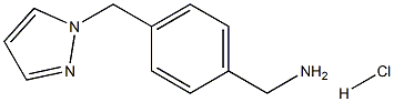 4-(1H-PYRAZOL-1-YLMETHYL)BENZYLAMINE HYDROCHLORIDE Struktur