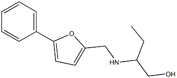 2-(((5-PHENYL-2-FURYL)METHYL)AMINO)BUTAN-1-OL Struktur