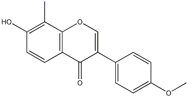 7-HYDROXY-4'-METHOXY-8-METHYLISOFLAVONE Struktur