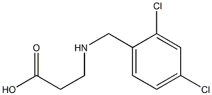 3-[(2,4-DICHLOROBENZYL)AMINO]PROPANOIC ACID Struktur